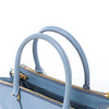 Prada Galleria Saffiano Lux Leather 2Way Handbag in Blue Secondhand