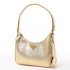 Prada Saffiano Lux Mini Re-Edition Shoulder Bag Platino 1BC204 Secondhand