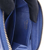 Prada Saffiano Metal 1MM268 Leather Coin Wallet in Blue Secondhand