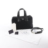 Secondhand Prada Tessuto Impuntu Nylon x Leather 2Way Handbag in Black BL0722