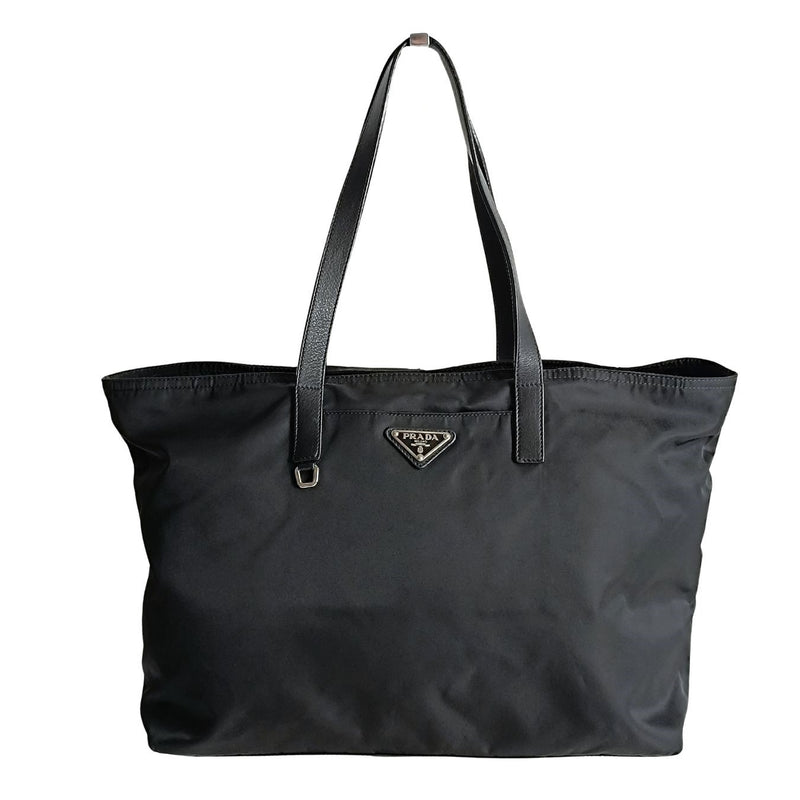 Prada Shopper shoulder bag in black nylon