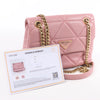 Prada Spectrum Small Leather Chain Shoulder Bag in Pink Secondhand