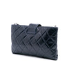 Chanel Quilted Glazed Calfskin Coco Pleats Clutch With Chain Secondhand