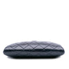 Chanel Quilted Glazed Calfskin Coco Pleats Clutch With Chain Secondhand