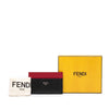 Fendi Zucca Shadow Calfskin Colorblock Card Holder Secondhand