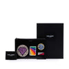 Saint Laurent Leather Multi Patch Zip Pouch Secondhand
