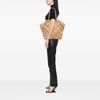 Chanel Diamond Stitch Tweed and Raffia Nature Tote Secondhand