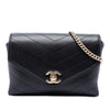Chanel Chevron Calfskin Stitched Coco Belt Bag Secondhand