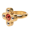 Louis Vuitton Brass Love Letters Timeless Ring Set Secondhand