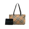 Burberry Supernova Check Wool Tote Secondhand