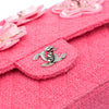 Chanel Medium Classic Tweed Beaded Flower Double Flap Secondhand