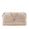 Chanel CC Chevron Quilted Lambskin Clutch on Chain Secondhand