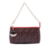 Fendi Zucca Spalmati Hearts Chain Pochette Secondhand