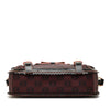 LOEWE Sequin Trimmed Anagram PVC Coated Canvas Double Buckle Flap Shoulder Bag Secondhand