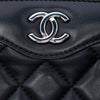 Chanel CC Quilted Lambskin Frame Clutch Secondhand