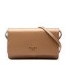 Prada Saffiano Vernice Wallet On Strap Secondhand