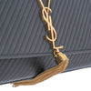 Saint Laurent Quilted Calfskin Monogram Kate Tassel Clutch Secondhand
