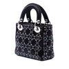 Secondhand Dior Mini Satin Cannage Strass Crystal Embellished Lady Dior