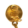 Chanel Gold Plated CC Teardrop Clip On Earrings Secondhand