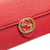Gucci Leather Interlocking G Dollar Wallet on Chain Secondhand
