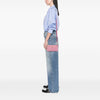 Miu Miu Bicolor Goatskin Madras Double Zip Crossbody Secondhand