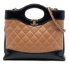 Chanel Mini Bicolor Quilted Lambskin 31 Shopping Bag Secondhand