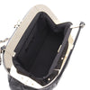Secondhand Chanel CC Quilted Lambskin Kiss Lock Clutch with Chain