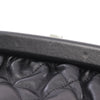 Secondhand Chanel CC Quilted Lambskin Kiss Lock Clutch with Chain