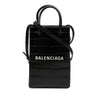 Balenciaga Mini Croc Embossed Leather Shopping Phone Holder Secondhand