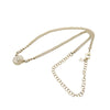 Chanel Gold Plated Resin CC Rhinestones Pendant Necklace Secondhand