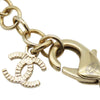 Chanel Gold Plated Resin CC Rhinestones Pendant Necklace Secondhand