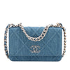 Chanel Denim 19 Flap Wallet On Chain Secondhand