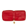 Dior Lambskin Cannage Lady Dior Zip Around Compact Wallet Secondhand