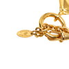 Chanel CC Gold Plated Diamond Shape Pendant Necklace Secondhand