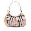 Burberry Patent Trimmed House Check Coated Canvas Hearts Shoulder Bag Secondhand