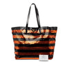 Prada Satin Sequin Stripes Tote Secondhand