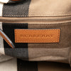 Burberry Medium Leather and House Check Canvas Maidstone Satchel Secondhand
