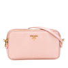 Prada Mini Saffiano Double Zip Crossbody Secondhand