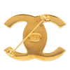 Chanel CC Gold Plated Turnlock Pin Brooch Secondhand