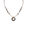Chanel Gold Plated Faux Pearl CC Pendant Necklace Secondhand