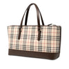 Secondhand Burberry House Check Canvas Tote