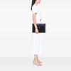 Chanel Large Bicolor Quilted Leather Pearl O Case Clutch Secondhand