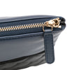 Chanel Large Bicolor Quilted Leather Pearl O Case Clutch Secondhand