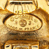 Secondhand Chanel Gold Plated CC Round Clip on Earrings