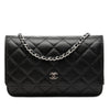 Chanel CC Quilted Caviar Wallet on Chain Secondhand