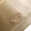 Prada Metallic Saffiano Wallet on Strap Secondhand