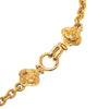 Chanel Gold Plated CC Arabesque Clover Pendant Necklace Secondhand