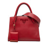 Prada Small Saffiano Cuir Monochrome Top Handle Tote Secondhand