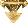 Secondhand Chanel Gold Plated CC Cross Brooch