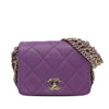 Chanel Mini Lambskin Triple Chain Full Flap Secondhand